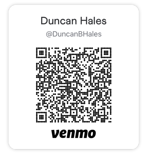 Duncan venmo QR code